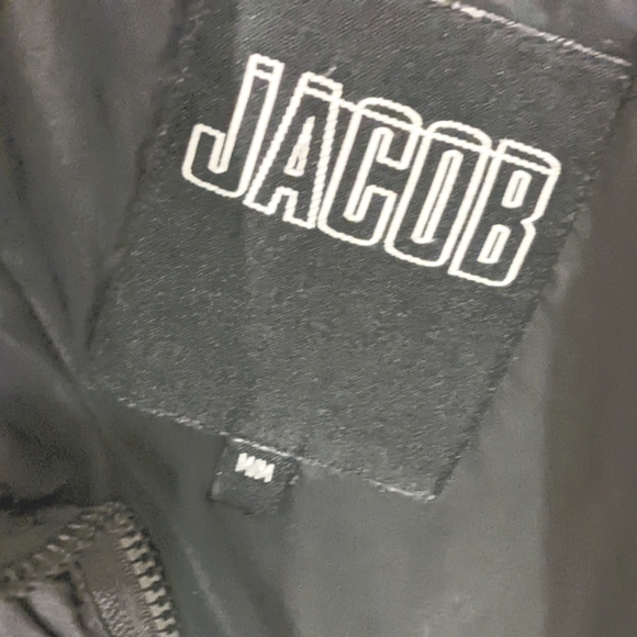 Jacob Black Sleek Ski / Moto Puffer Jacket w Front Pockets. Size Med. - Picture 12 of 16